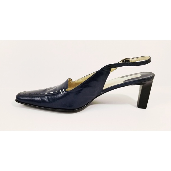 Franco Sarto slingback shoes blue size 9.5M - Picture 5 of 8